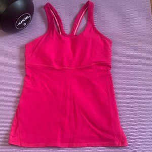 Lululemon • Racerback • Pink •Tank, Size 6